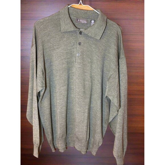 Giasone Wool Long Sleeve Polo Sweater - Picture 1 of 5